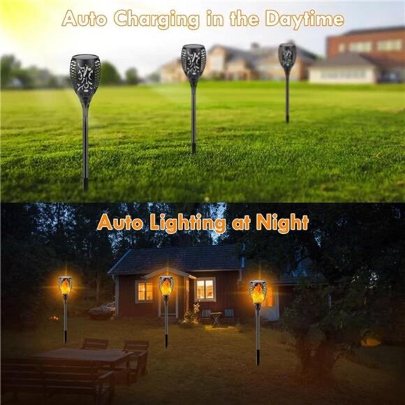 Solar Halloween Lights Outdoor(Super Larger Size & Upgraded Vivid Flame) - Picture 13 of 14